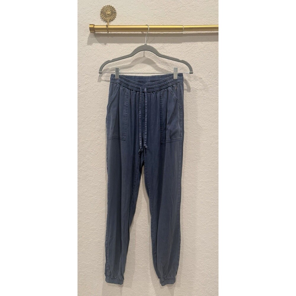 Victoria’s Secret XS Blue Pull-On Jogger Pants Elastic Waist Utility Pockets
